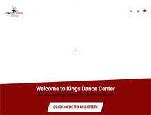 Tablet Screenshot of kingsdancecenter.com